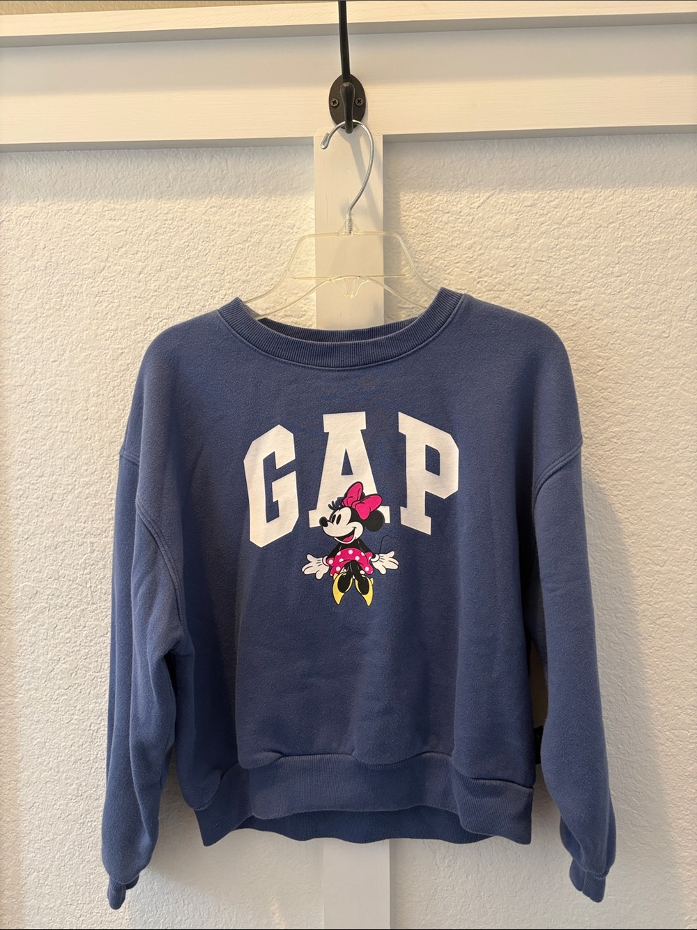 GAP Blue Sweatshirt with Minnie Mouse Graphic